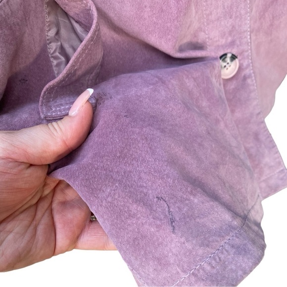 Monterey Bay Pink/Purple Leather Jacket I Size: S - Picture 7 of 16